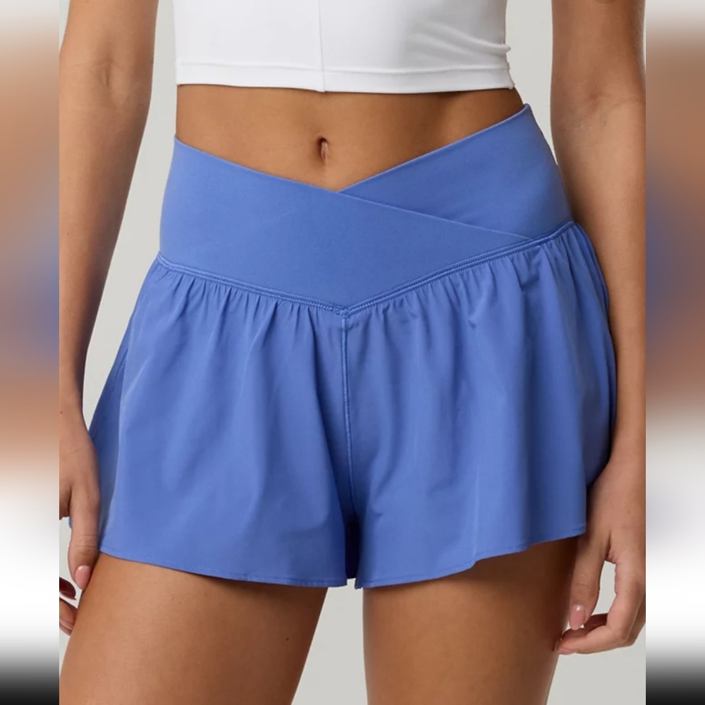 S: Aerie Crossover Flowy Stretch Shorts
